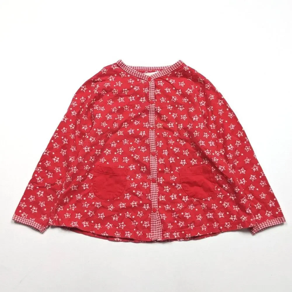 Vintage Gymboree Top Girls Size XL 5T Red Star Long Sleeve Shirt